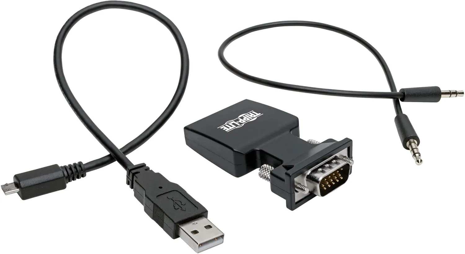Tripp Lite Active HDMI to VGA Adapter (F/M), HDMI Audio Extractor, Female HDMI to Male VGA, 1080p @ 60 Hz