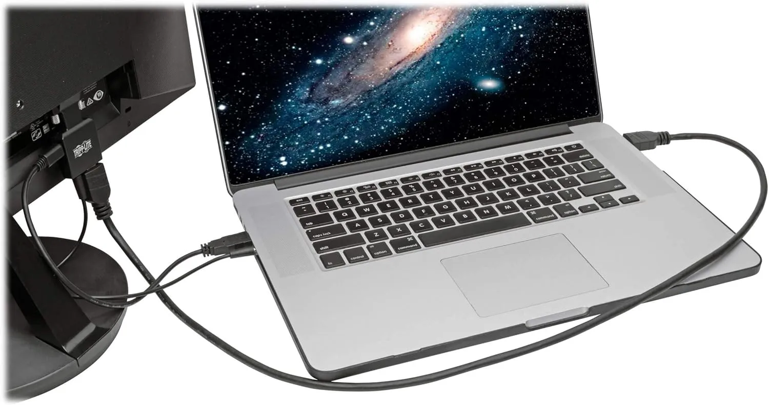 Tripp Lite Active HDMI to VGA Adapter (F/M), HDMI Audio Extractor, Female HDMI to Male VGA, 1080p @ 60 Hz