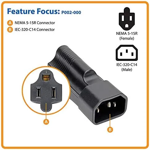 TRIPP LITE Power Cord Adapters (IEC & NEMA)