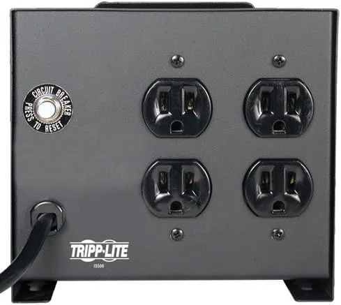 Tripp Lite IS500 Isolation Transformer 500W Surge 120V 4 Outlet 6 feet Cord TAA GSA