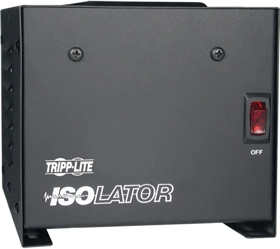 Tripp Lite IS500 Isolation Transformer 500W Surge 120V 4 Outlet 6 feet Cord TAA GSA