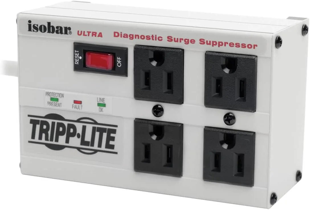 TRIPP LITE Isobar Series Surge Protector Power Strip, Metal, 3330 Joules, 6 ft Cord