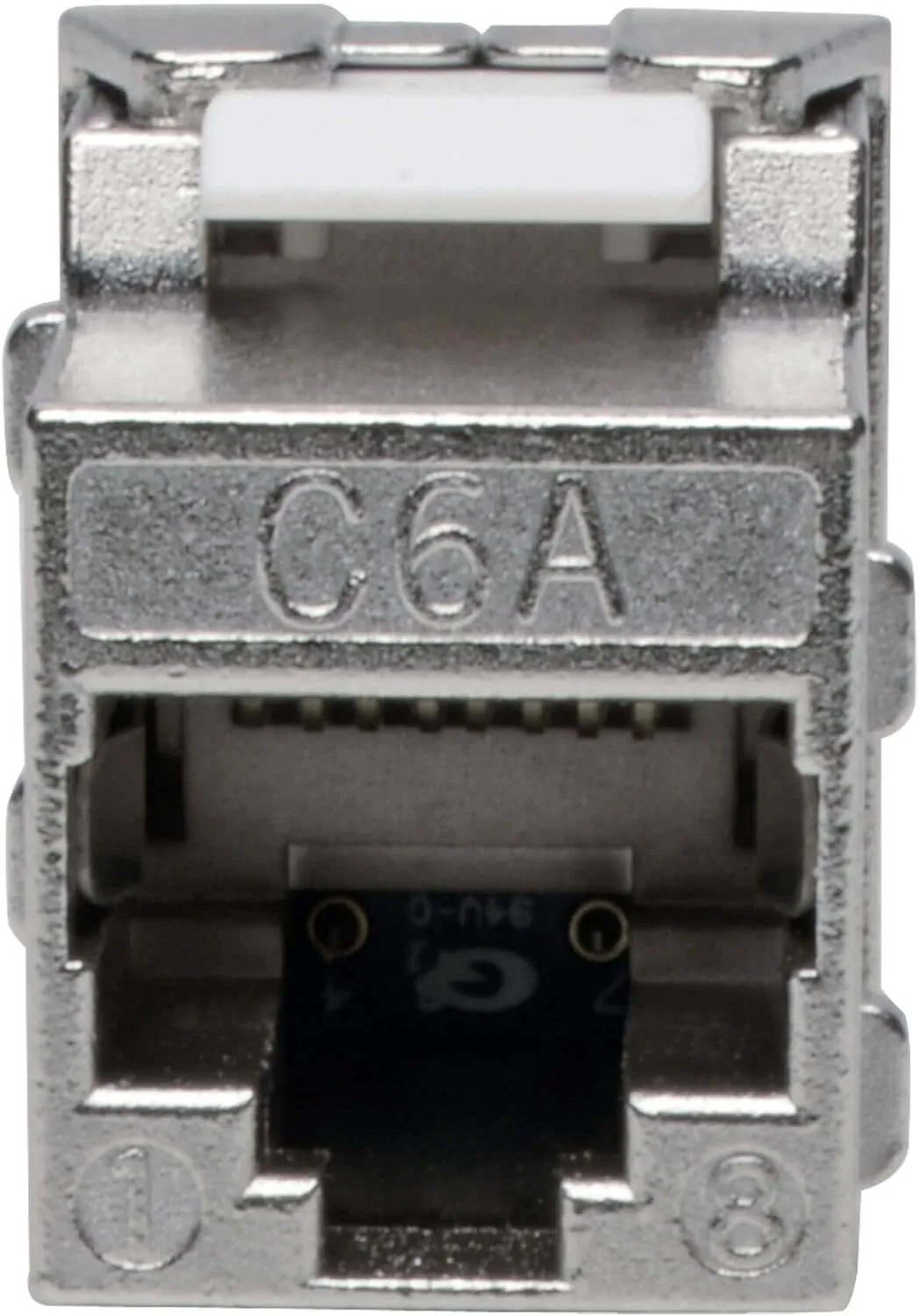 Tripp Lite RJ45 Keystone Jack, Cat6a/Cat6/Cat5e, RJ45 Connector, Shielded, Dust Cap, No Tools Required, PoE/PoE+ Compliant