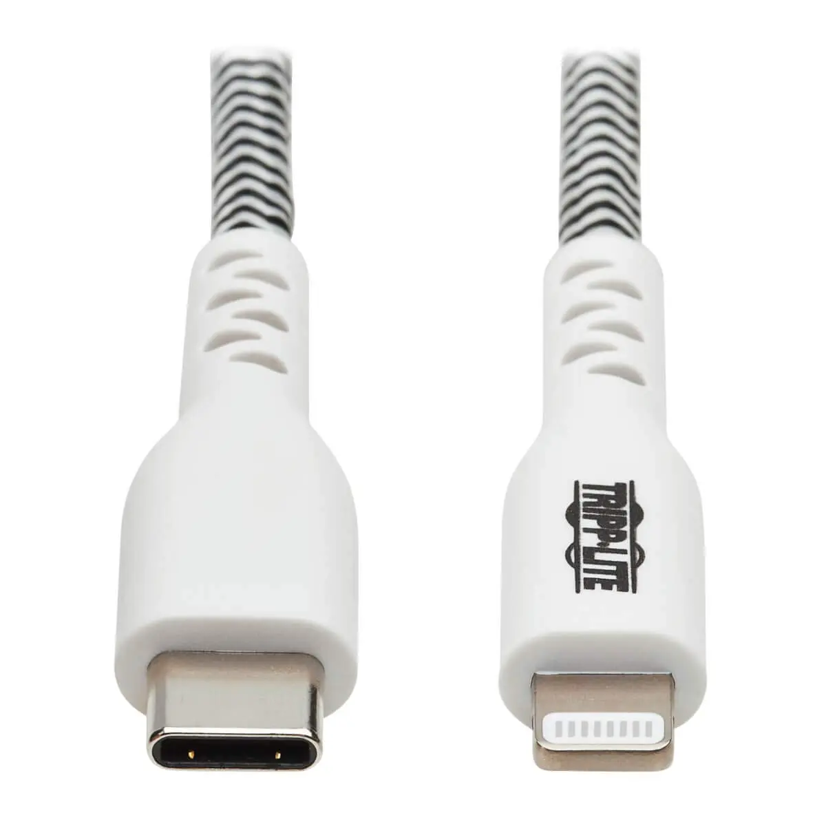 Tripp Lite Apple MFI Certified Cable, Lightning to USB-C Sync Charge Cord, Heavy-Duty Aramid Fiber, 3 ft. (M102-003-HD)