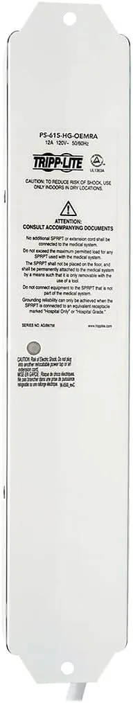 TRIPP LITE Medical-Grade Power Strip with Hospital-Grade Outlets