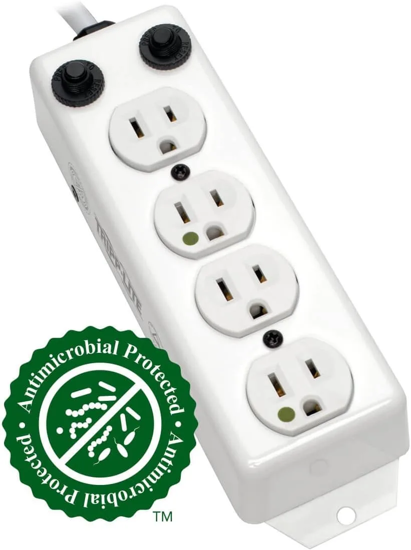 TRIPP LITE Medical-Grade Power Strip with Hospital-Grade Outlets (UL 1363A)