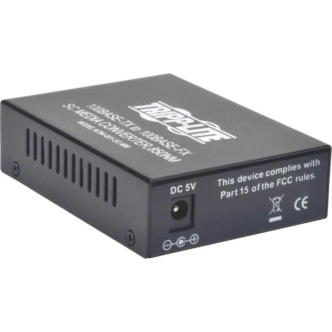 Tripp Lite Network Copper RJ45 Ethernet to Fiber SC Duplex Multimode Extender Media Converter, 1310nm Wavelength