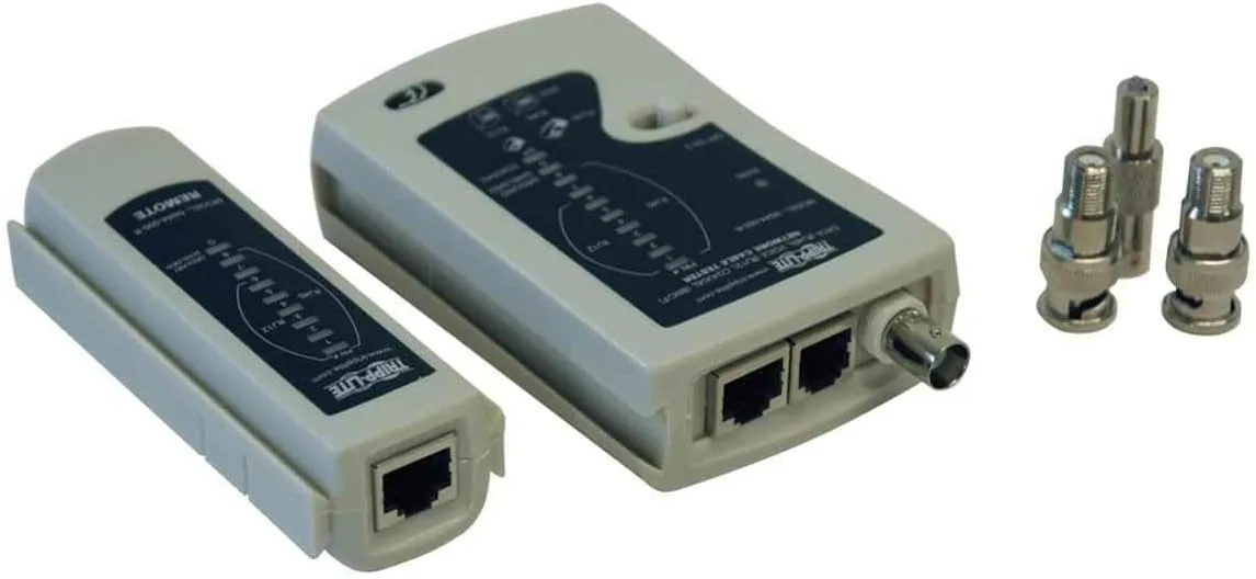 Tripp Lite Network Cable Continuity Tester for Cat5/Cat6, Phone and Coax Cable Assemblies (N044-000-R)