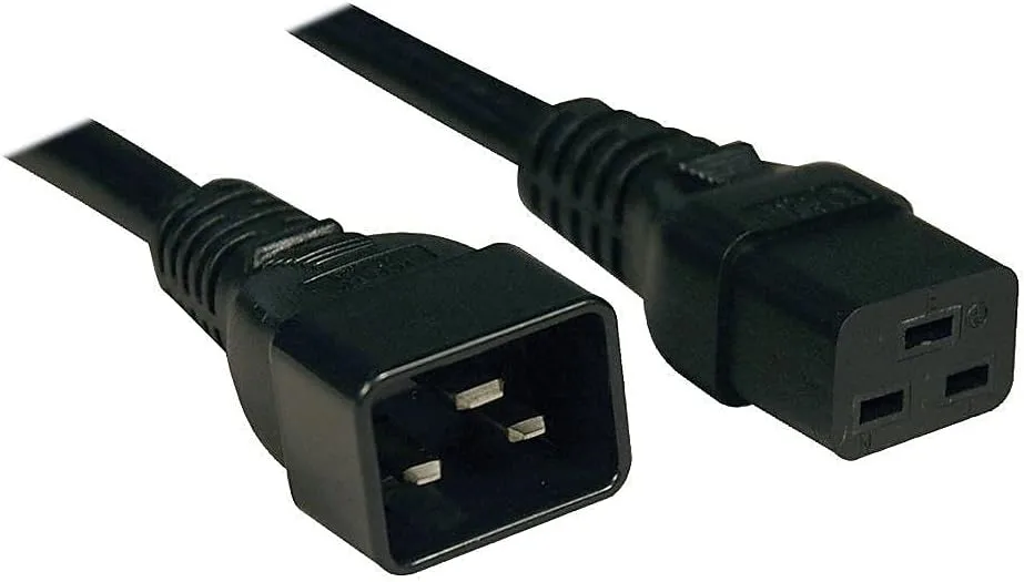 TRIPP LITE P036-003-15A Heavy Duty Power Extension Cord 14 AWG IEC 320 C19-C20 3' 3 Feet 15 Amps