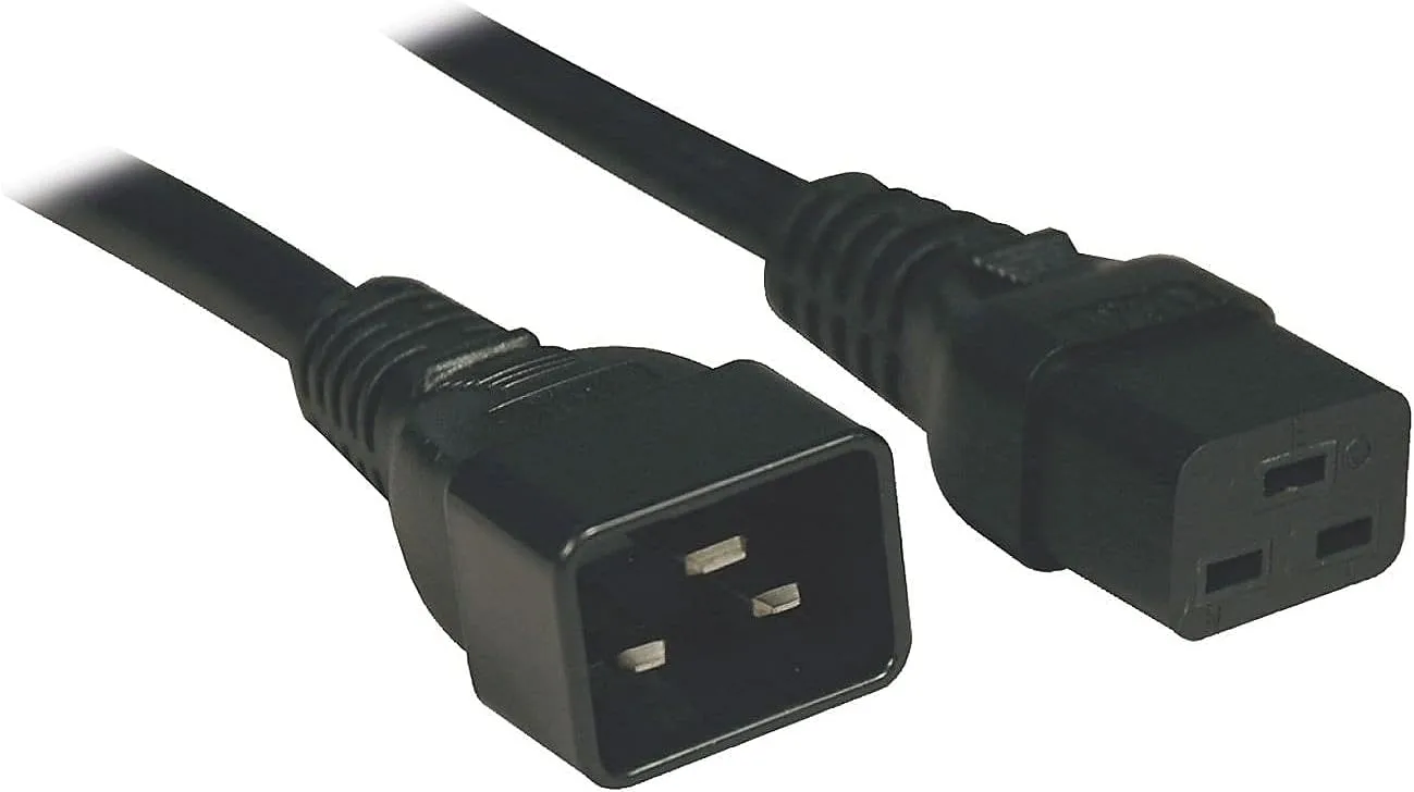 TRIPP LITE P036-003-15A Heavy Duty Power Extension Cord 14 AWG IEC 320 C19-C20 3' 3 Feet 15 Amps