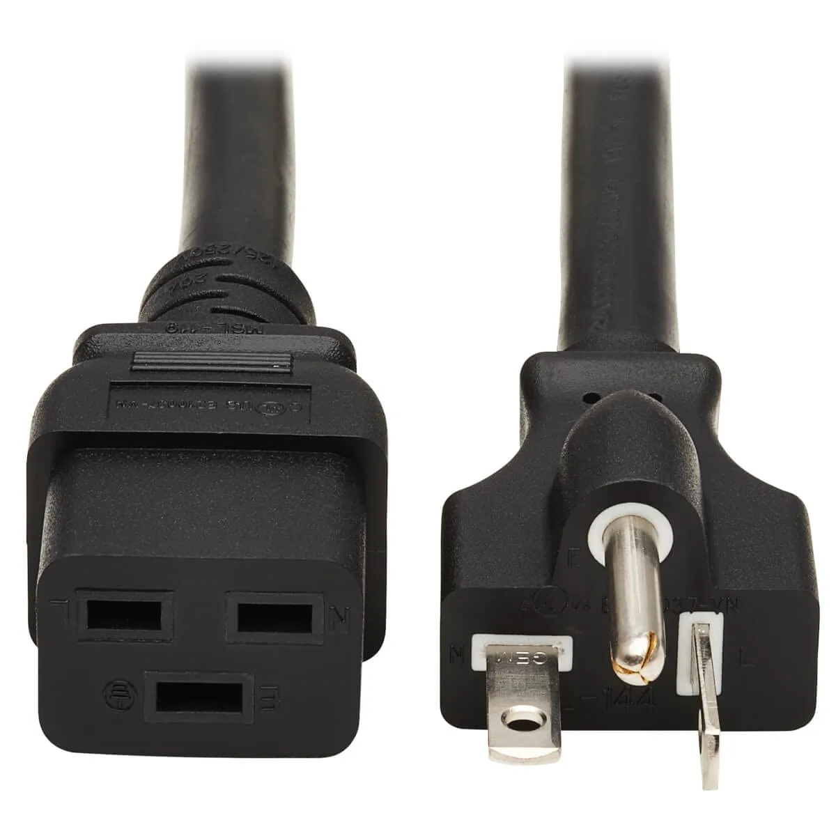 Tripp Lite C19 to NEMA 5-20P Heavy Duty Power Cord, 20A, 125V, 12AWG, Black, 6 Feet / 1.8 Meters (P049-006)