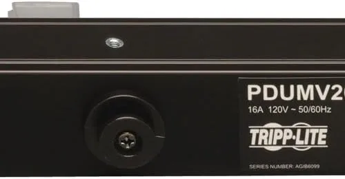 Tripp Lite Metered PDU, 20A, 28 Outlets (5-15/20R), 120V, L5-20P/5-20P Adapter, 15 ft. Cord