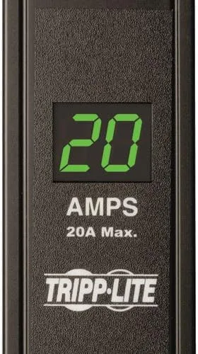 Tripp Lite Metered PDU, 20A, 28 Outlets (5-15/20R), 120V, L5-20P/5-20P Adapter, 15 ft. Cord