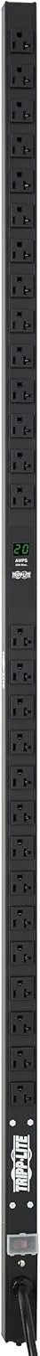 Tripp Lite Metered PDU, 20A, 28 Outlets (5-15/20R), 120V, L5-20P/5-20P Adapter, 15 ft. Cord