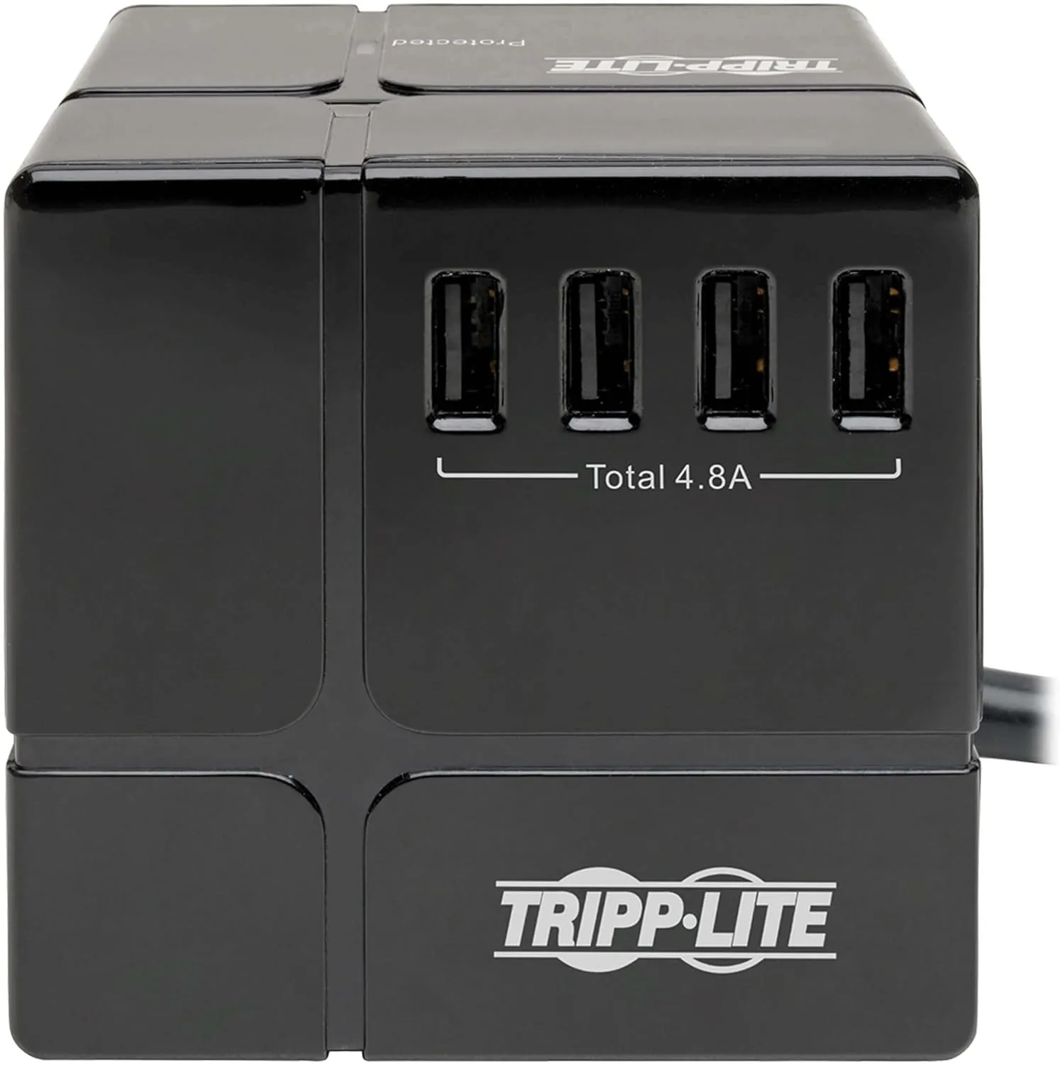 Tripp Lite 3 Outlet Surge Protector with USB, Detachable Wall Outlet Surge Protector, 6 USB Ports, 6 ft. Cord, 540 Joules