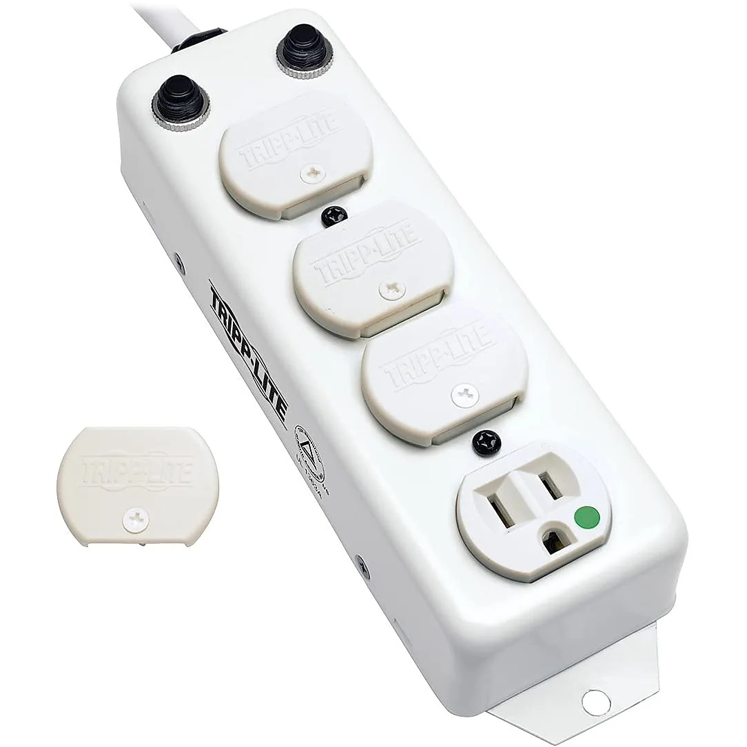 Tripp Lite Safe-IT Medical-Grade Power Strip, 4 15A Hospital-Grade Outlets, 7ft. Cord, UL 1363A (PS-407-HG-OEM)