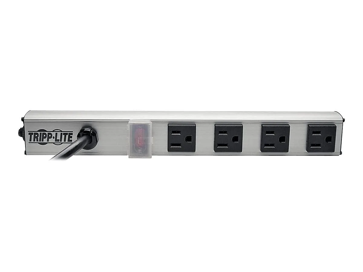 Tripp Lite 4-Outlet Mountable Metal Power Strip, 120V