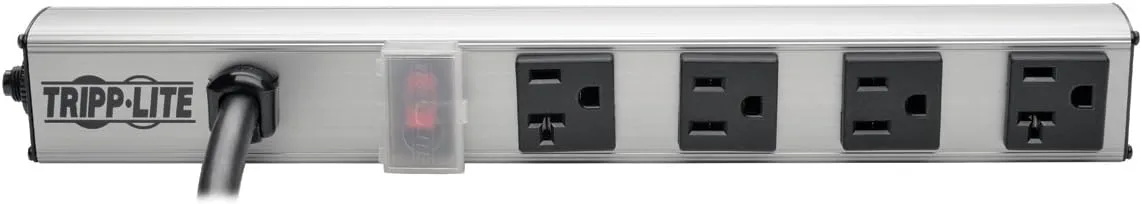 Tripp Lite 4-Outlet Mountable Metal Power Strip, 120V