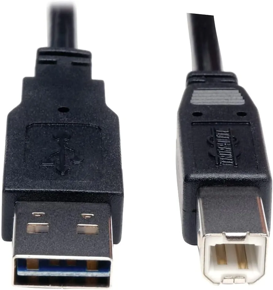 Eaton Tripp Lite Series Universal Reversible USB 2.0 Cable (Reversible A to B M/M), 6 ft. (1.83 m) - USB cable - UR022006