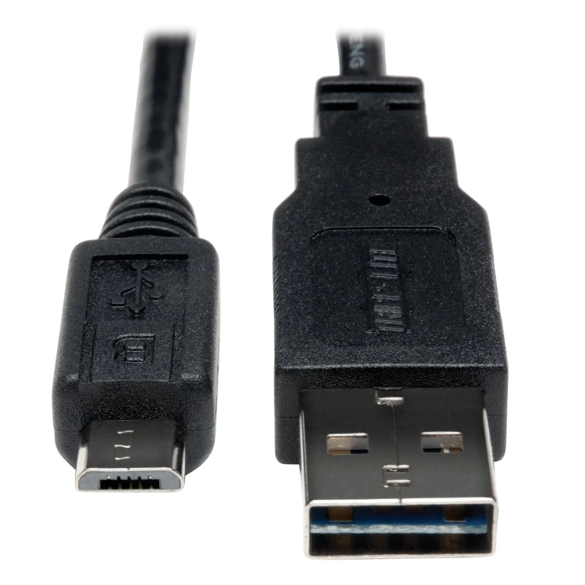 Tripp Lite Universal Reversible USB 2.0 Hi-Speed Cable (Reversible A to 5Pin Micro B M/M) 6-ft.(UR050-006),Black