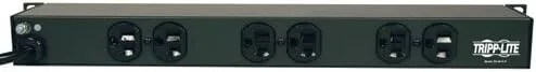 Tripp Lite RS-0615-R 6-Outlet 1U Rackmount Power Strip (Rear-Facing, 15ft Cord)