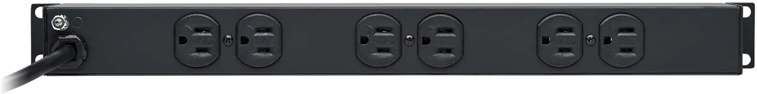 Tripp Lite 1U Rackmount Power Strip PDU, 15A 120V, 15ft Cord