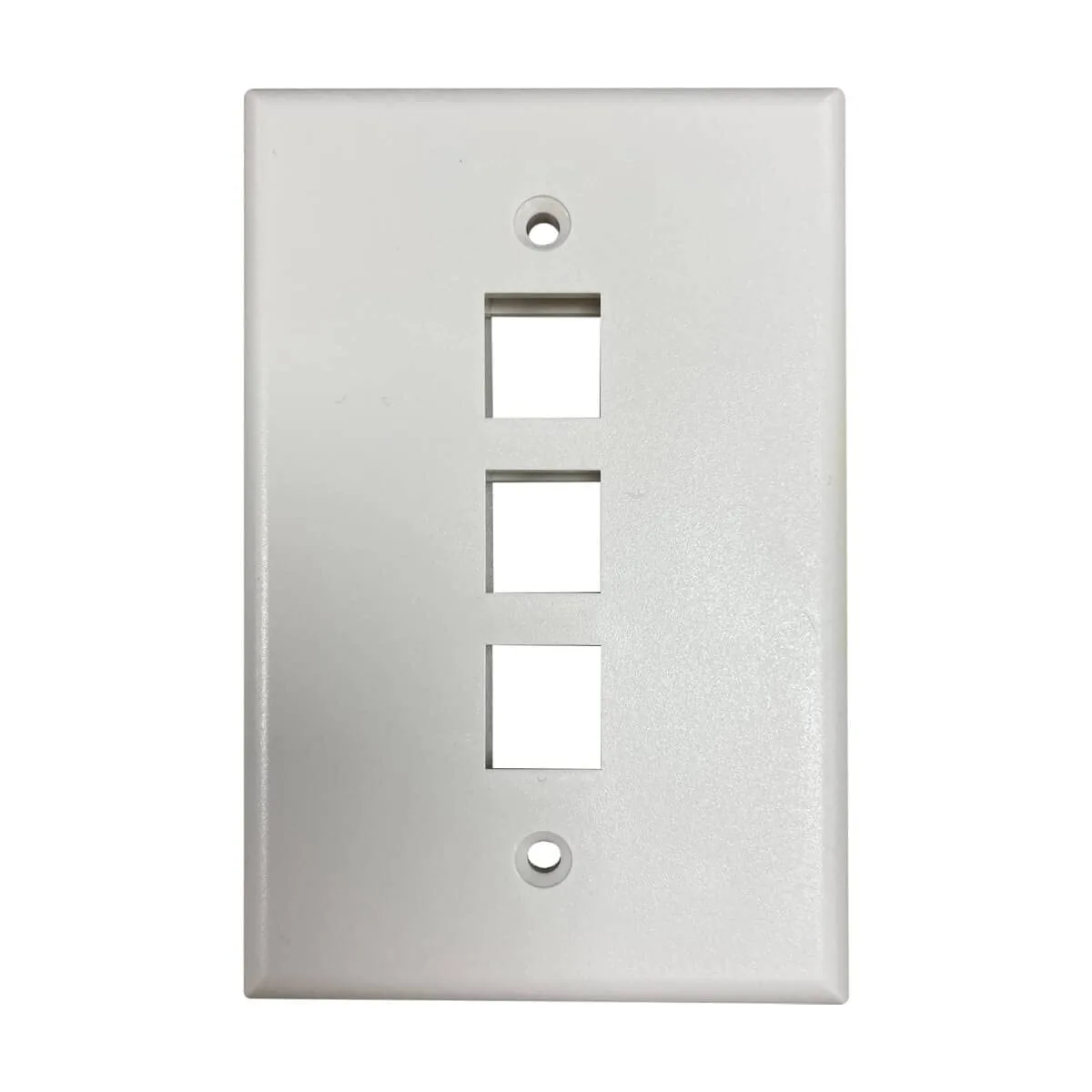 Tripp Lite Safe-IT Single-Gang Keystone Wall Plate, Ivory
