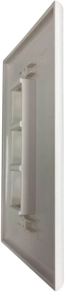 Tripp Lite Safe-IT Single-Gang Keystone Wall Plate, Ivory