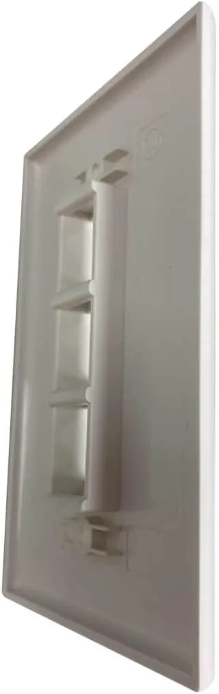 Tripp Lite Safe-IT Single-Gang Keystone Wall Plate, Ivory