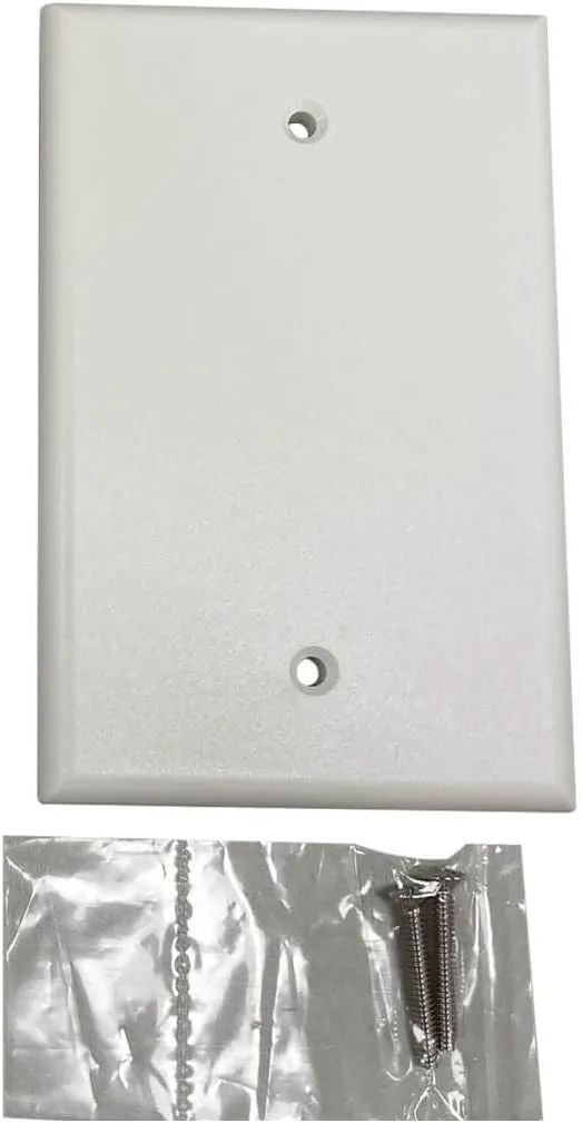 Tripp Lite Safe-IT Blank Outlet Wall Plate, Electrical & AV Applications, Ivory Matte, TAA Compliant