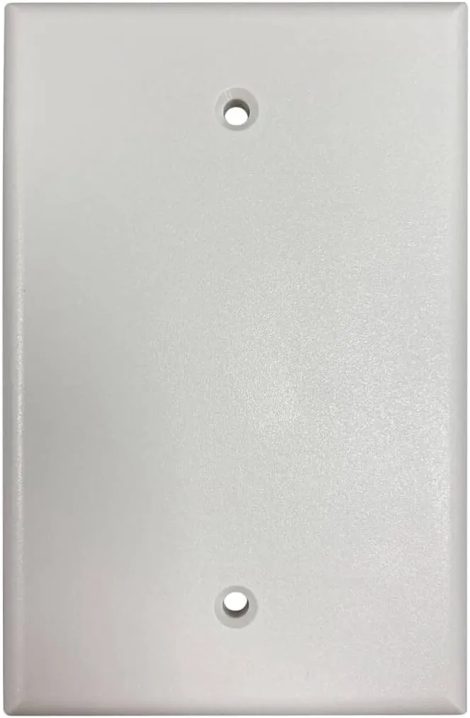 Tripp Lite Safe-IT Blank Outlet Wall Plate, Electrical & AV Applications, Ivory Matte, TAA Compliant