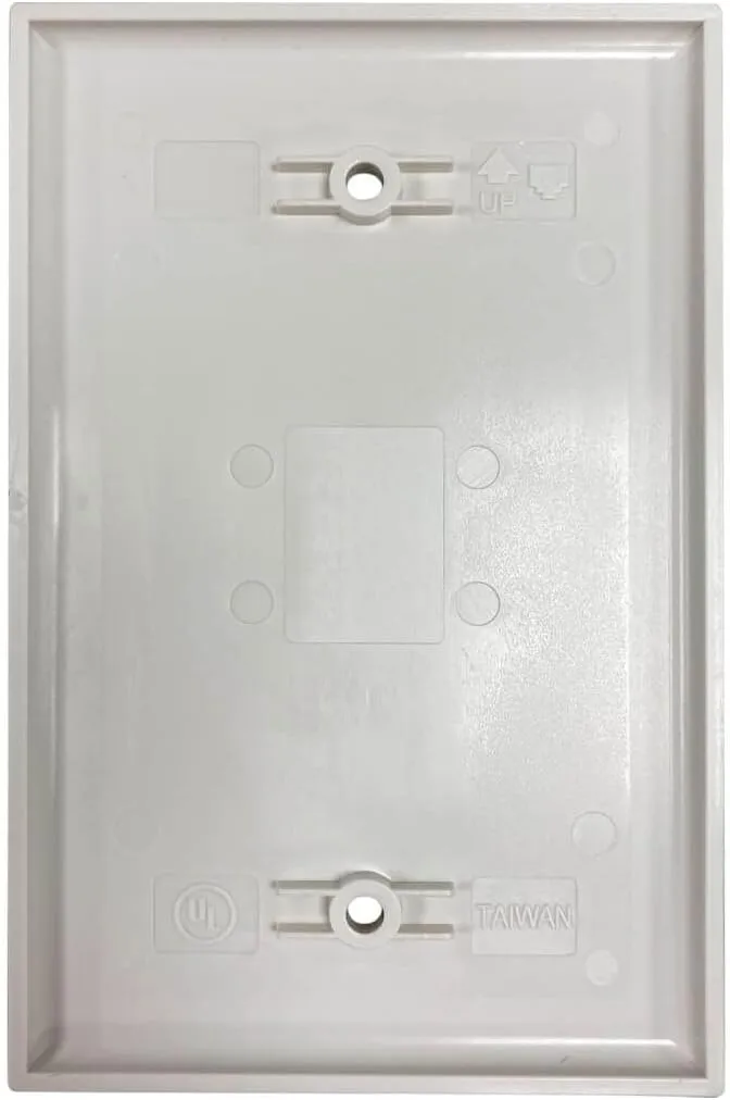 Tripp Lite Safe-IT Blank Outlet Wall Plate, Electrical & AV Applications, Ivory Matte, TAA Compliant