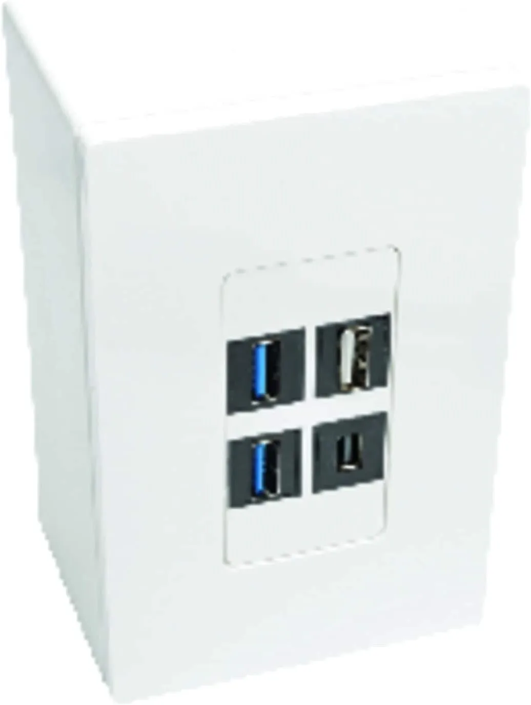 Tripp Lite Single-Gang Universal Keystone Wall Plate (N080 Series), White