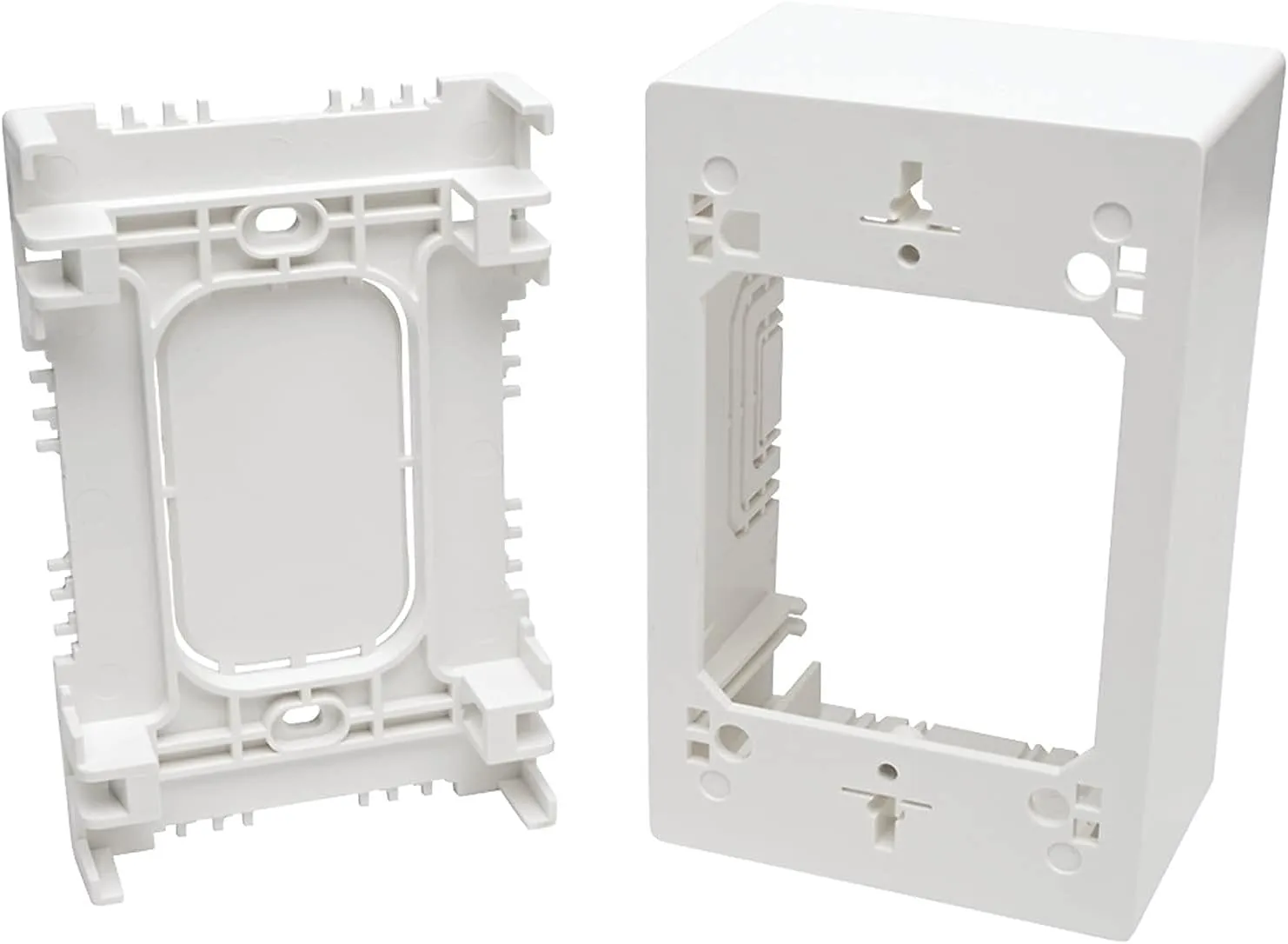 Tripp Lite Single-Gang Universal Keystone Wall Plate (N080 Series), White