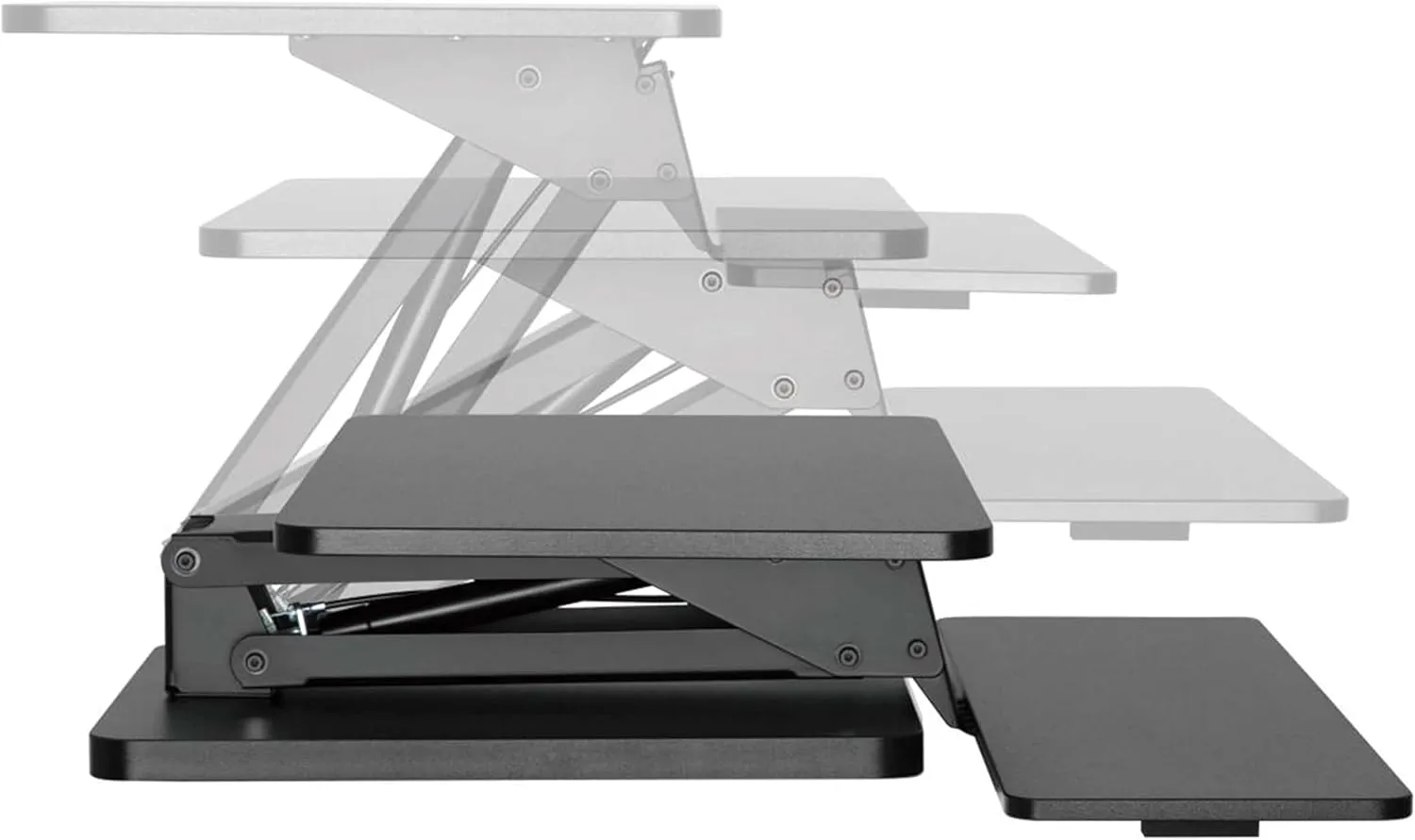 Tripp Lite Safe-IT Sit Stand Desk Converter Desktop Workstation, 23.6 x 15.7 inch Monitor or Laptop Surface