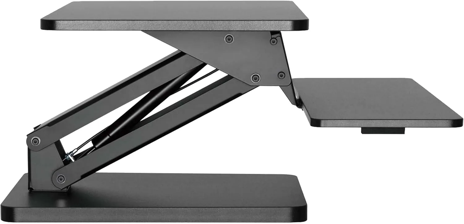 Tripp Lite Safe-IT Sit Stand Desk Converter Desktop Workstation, 23.6 x 15.7 inch Monitor or Laptop Surface