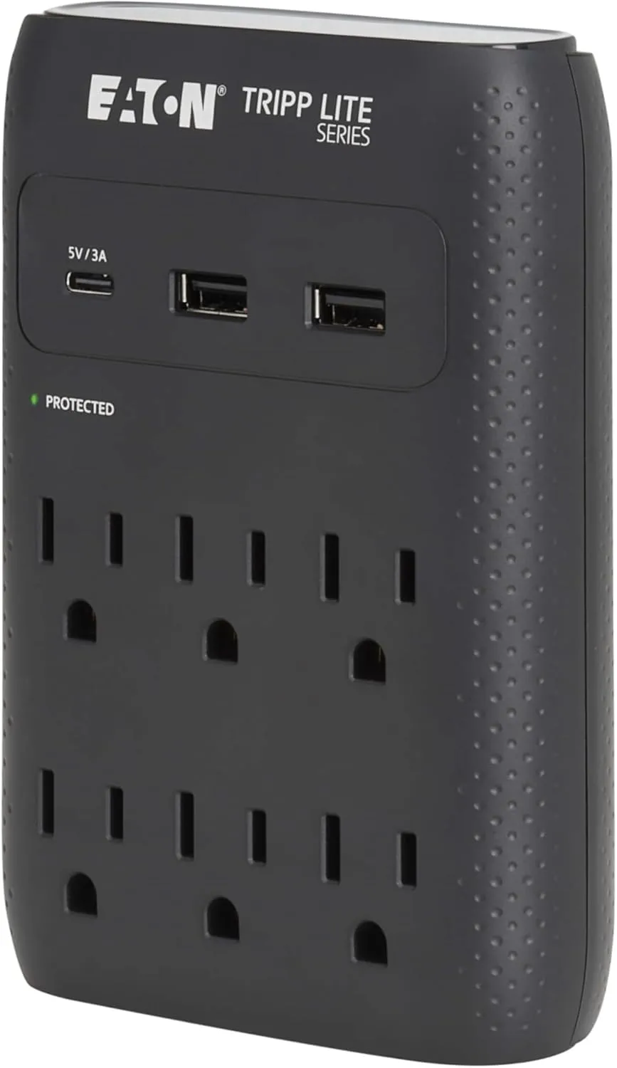 Tripp Lite 6-Outlet Direct Plug-In Surge Protector
