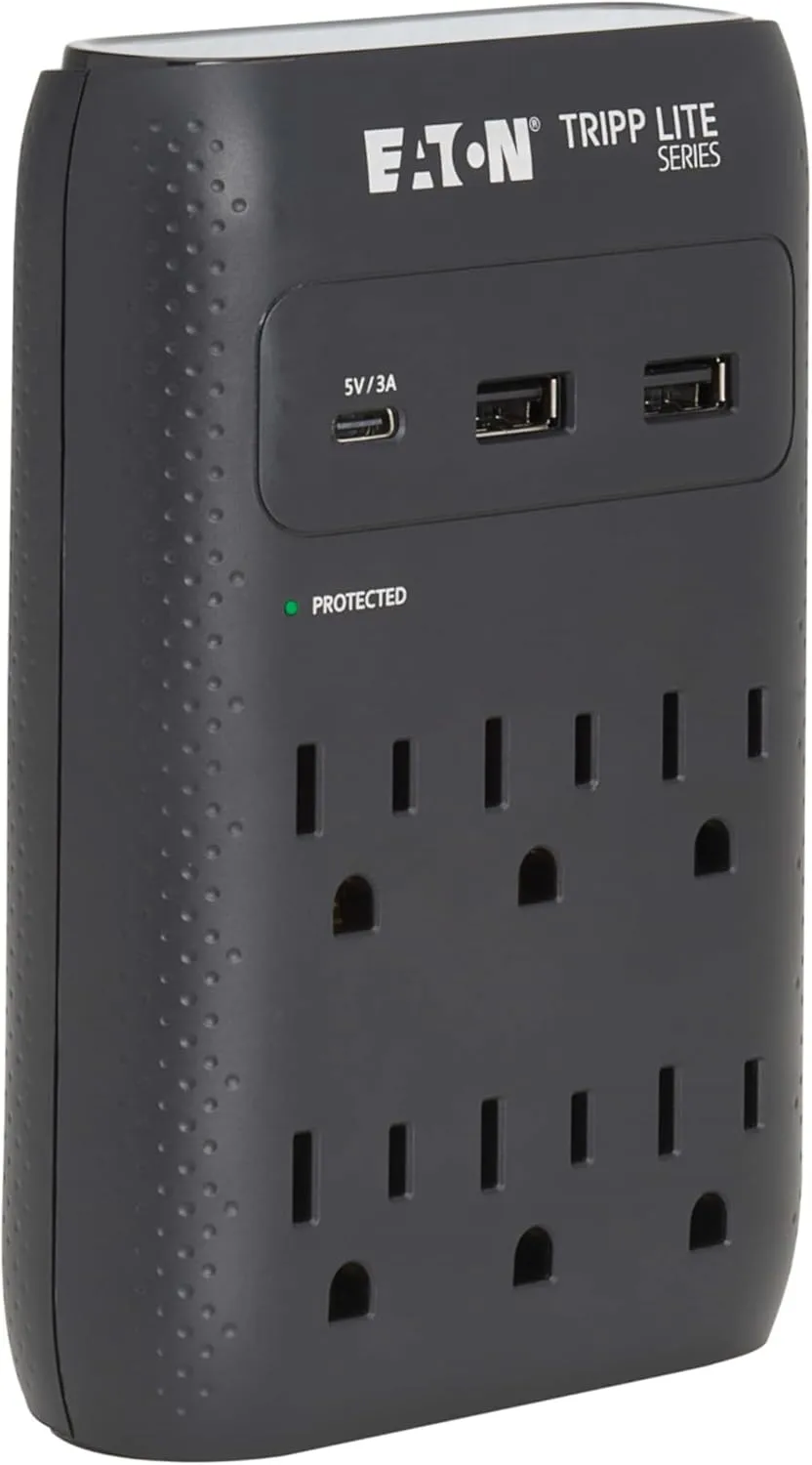 Tripp Lite 6-Outlet Direct Plug-In Surge Protector