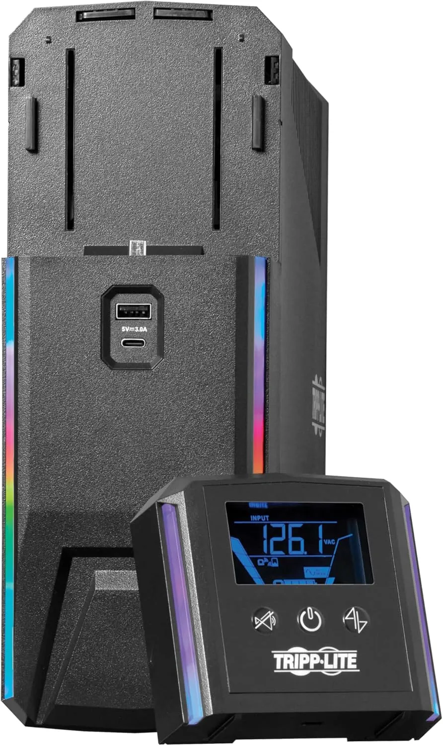 Tripp Lite SMART Pure Sine Wave Gaming UPS with Detachable LCD