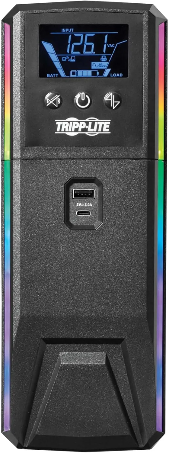 Tripp Lite SMART Pure Sine Wave Gaming UPS with Detachable LCD