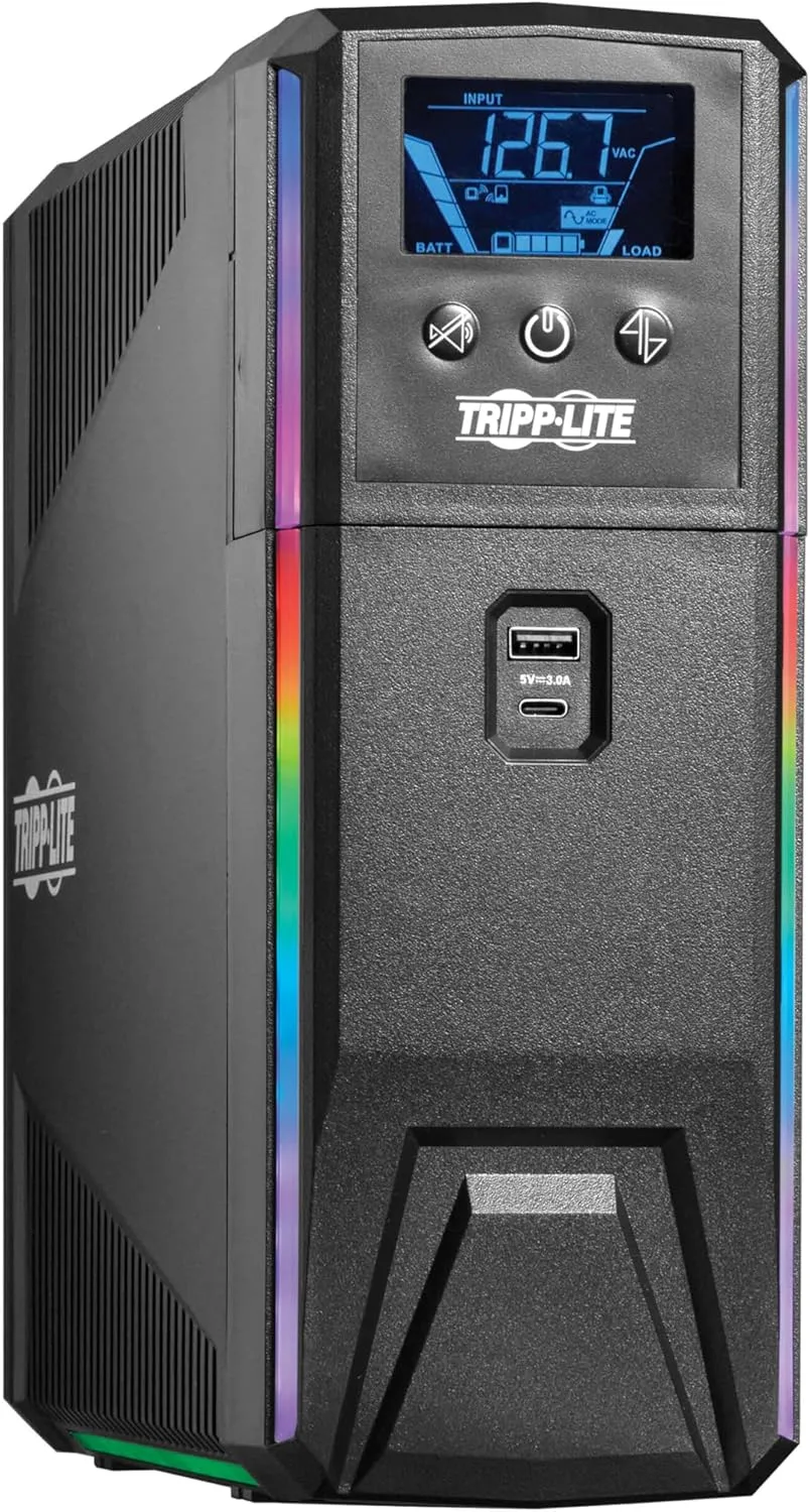 Tripp Lite SMART Pure Sine Wave Gaming UPS with Detachable LCD