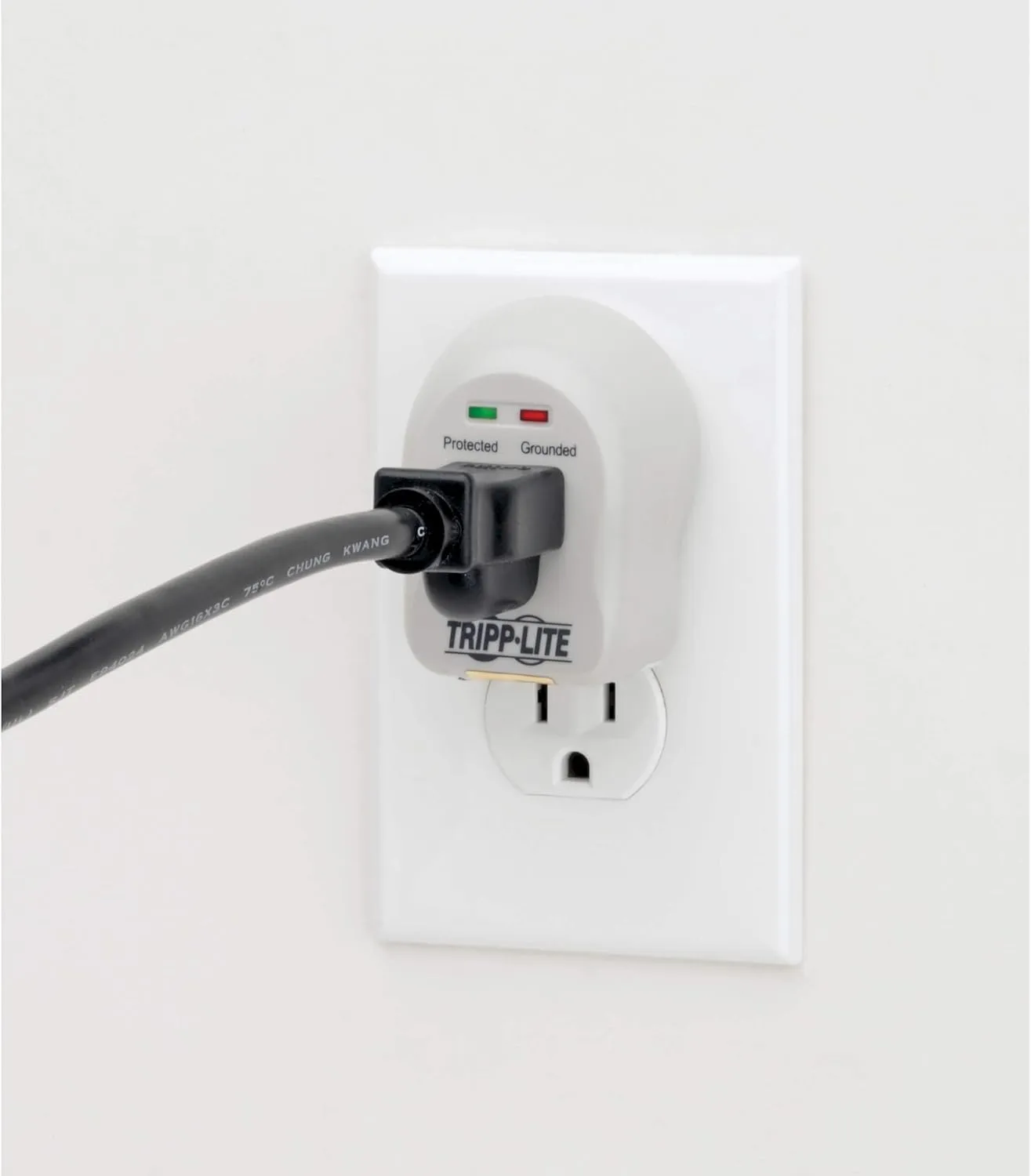 Tripp Lite 1 Outlet Portable Surge Protector Power Strip, Direct Plug In, $5,000 Insurance (SPIKECUBE) Standard