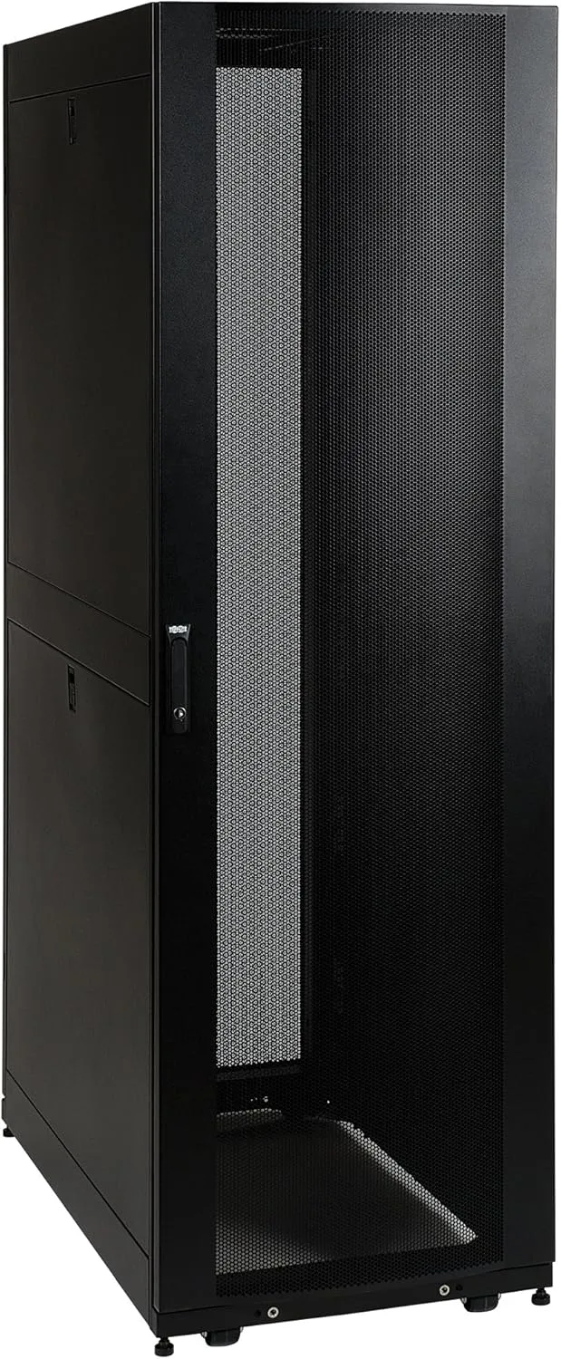 Tripp Lite SR48UB 48U Rack Enclosure Server Cabinet Doors and Sides 3000lb Capacity Standard