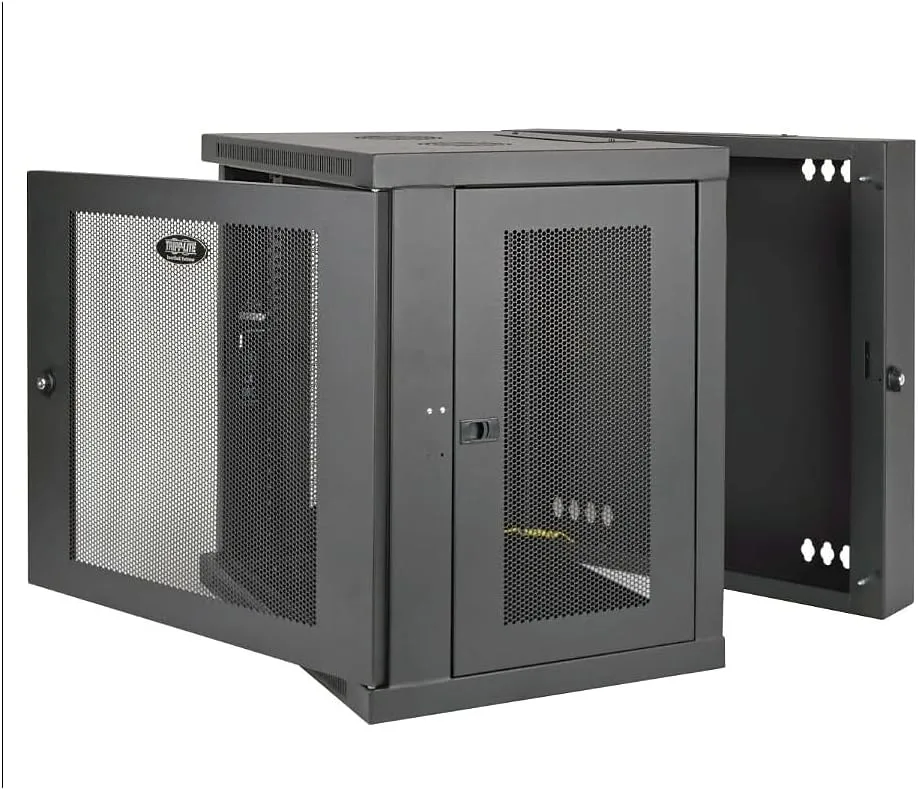 Tripp Lite - SRW12US 12U Wall Mount Rack Enclosure Server Cabinet, Hinged, 20.5" Deep, Switch-Depth (SRW12US) black