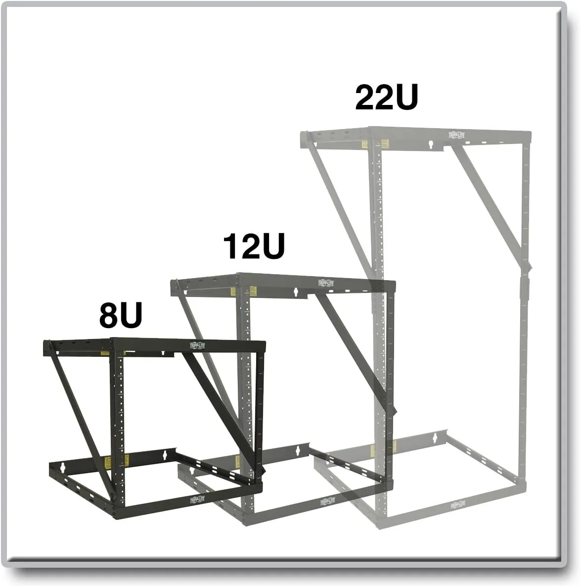 TRIPP LITE SmartRack Wall-Mount 2-Post Open-Frame Rack