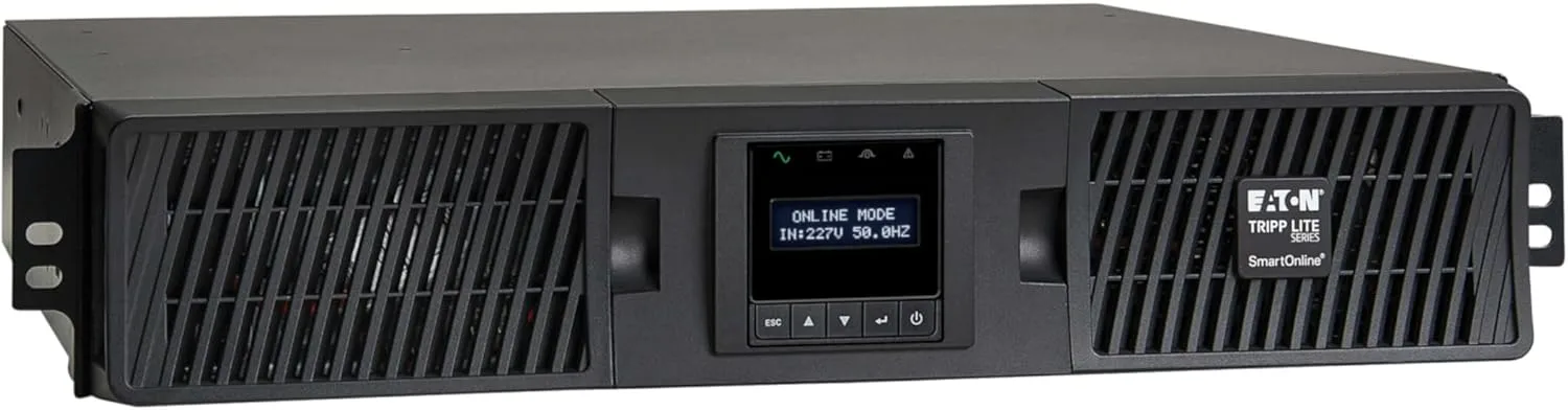TRIPP LITE SmartOnline Double-Conversion UPS, 2U Rackmount, LCD