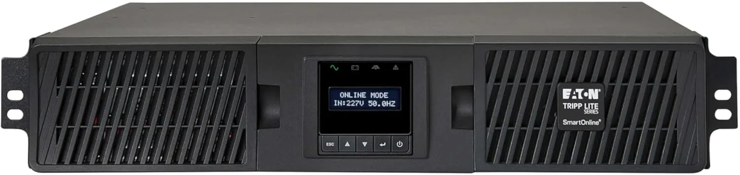 TRIPP LITE SmartOnline Double-Conversion UPS, 2U Rackmount, LCD