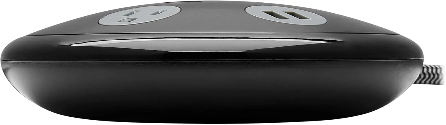 Tripp Lite Conference Surge Protector 4 5-15R 4 USB-A Ports 6ft Cord Black (TLP406USBUFO)