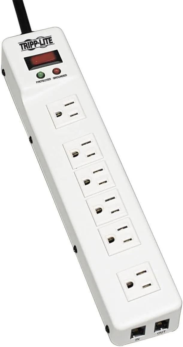 TRIPP LITE TLM626 6-Outlet Right-Angle Surge Protector Power Strip
