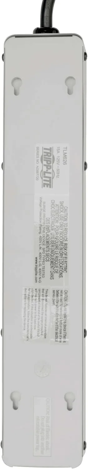 TRIPP LITE TLM626 6-Outlet Right-Angle Surge Protector Power Strip